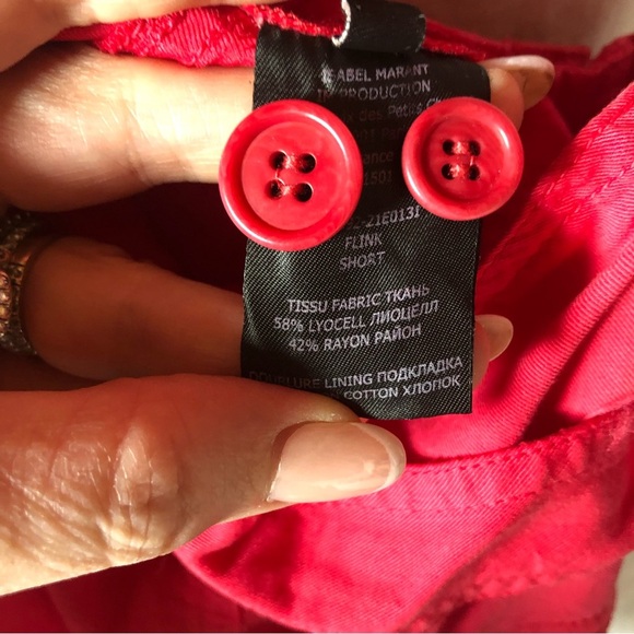 NWT ISABEL MARANT short flink in Raspberry size S - Picture 12 of 12